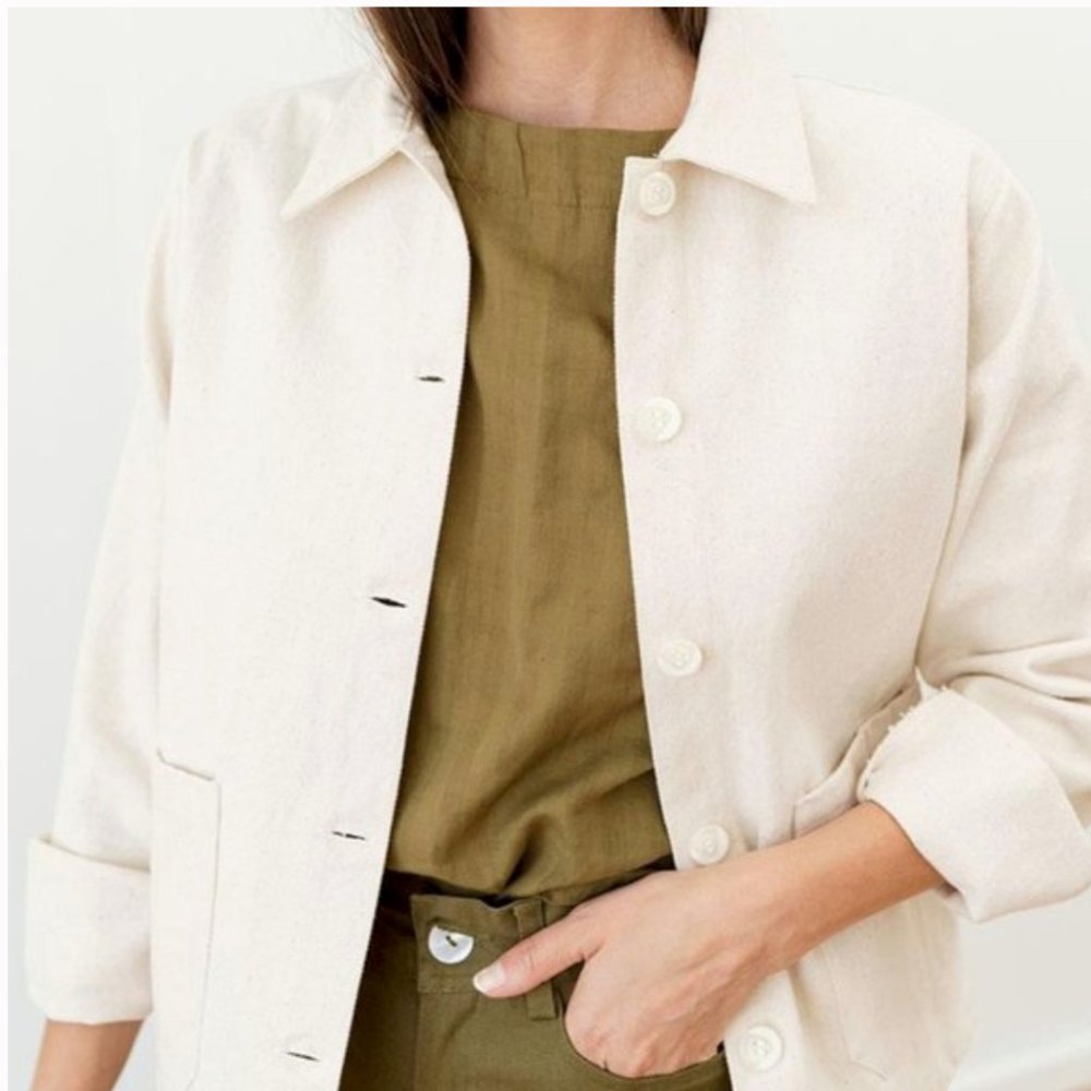 Tribe Alive Chore Jacket in Bone